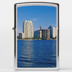 Skyline of Miami, Florida Zippo Lighter