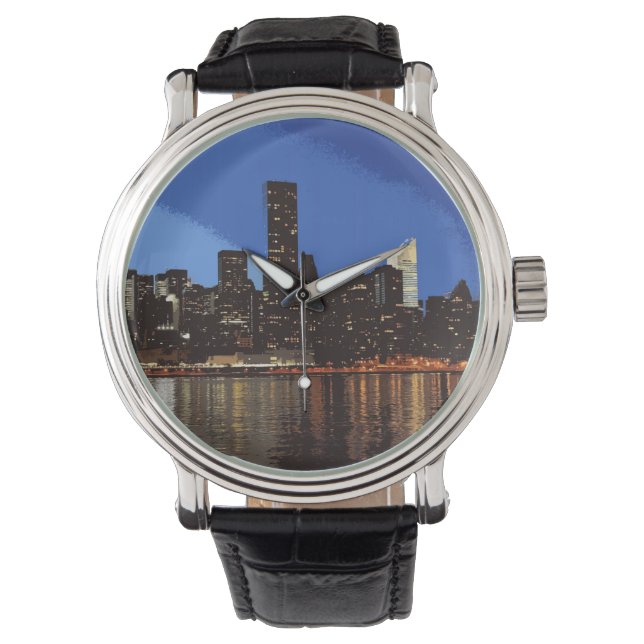 Skyline of New York at night... Watch (Front)