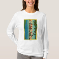 Skyline of Oakland across Lake Merritt