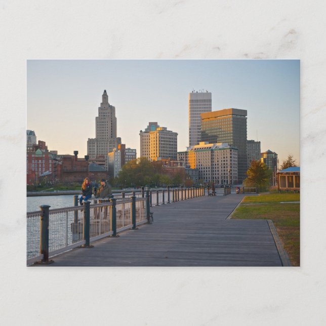 Skyline of Providence, Rhode Island Postcard (Front)