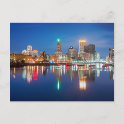 Skyline of Providence RI Postcard