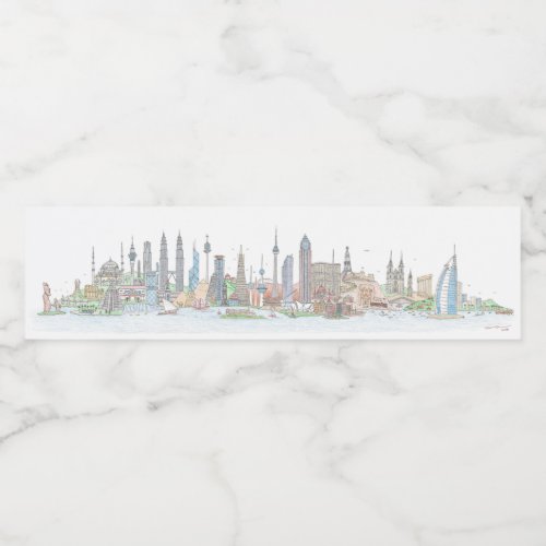 Skyline of the World Stickers