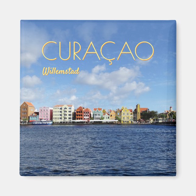 Skyline of Willemstad (customizable) Magnet (Front)