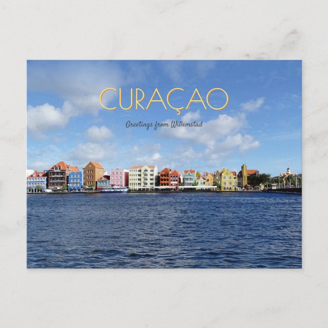 Skyline of Willemstad (customizable) Postcard (Front)