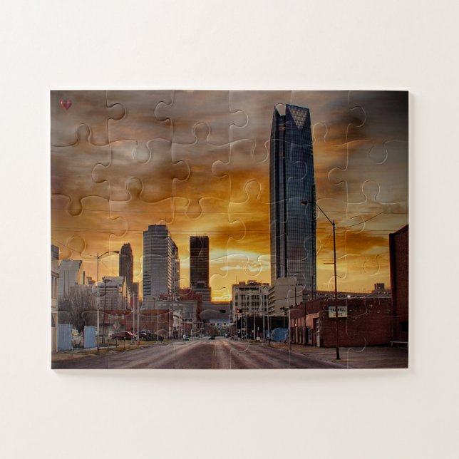 Skyline Oklahoma Jigsaw Puzzle (Horizontal)