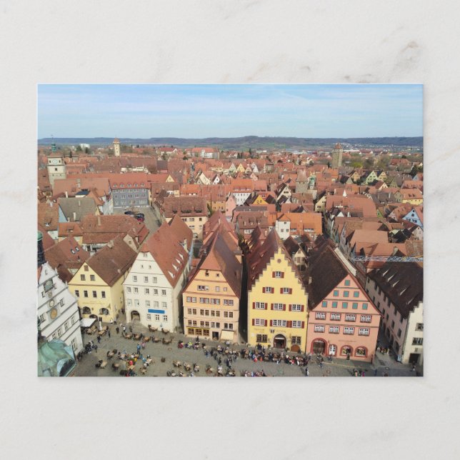 Skyline Rothenburg ob der Tauber, Germany Postcard (Front)