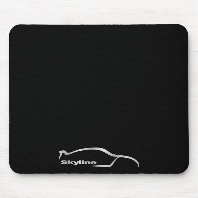 Skyline Silver Silhouette Mouse pad (Front)