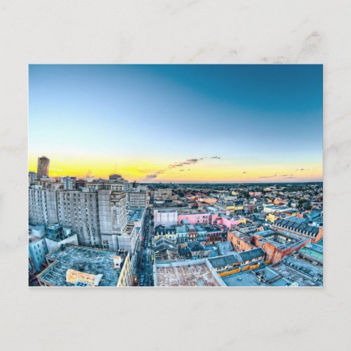 Skyline Sunset New Orleans LA Postcard
