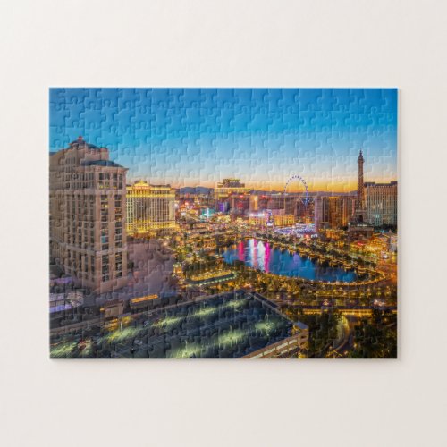 Skyline Vegas Vac Best View of Las Vegas Skyline Jigsaw Puzzle