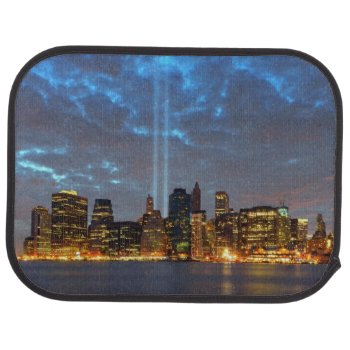 Skyline View Of City In Night. Car Mat by iconicnewyork at Zazzle