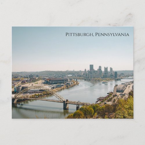 Skyline view of Pittsburgh Postcard