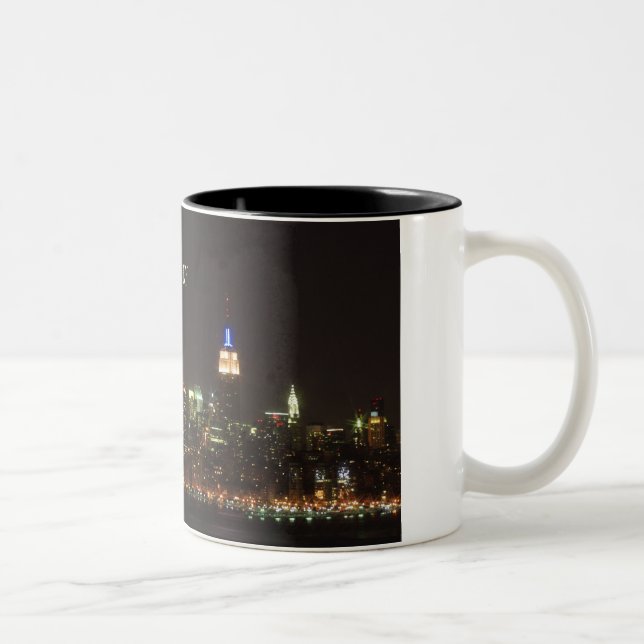 skylinenight, New York, NY Two-Tone Coffee Mug (Right)