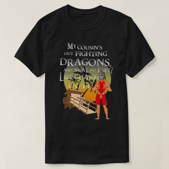 Skyrim Lifeguard Duty T-Shirt (Design Front)