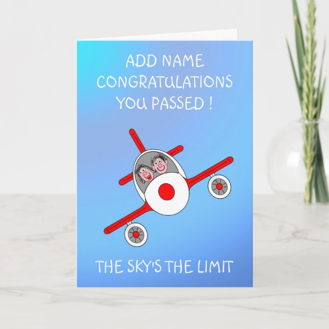 Sky's the limit card (Front)
