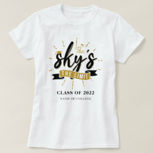 Sky's The Limit  Class of 2022 Grad Personalized T-Shirt