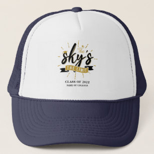 Sky's The Limit  Class of 2024 Personalized Grad Trucker Hat