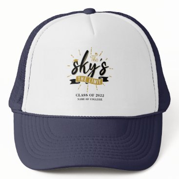 Sky's The Limit  Class of 2024 Personalized Grad Trucker Hat