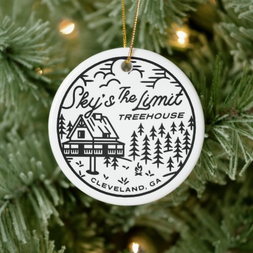 Skys the Limit Treehouse Christmas Ornament