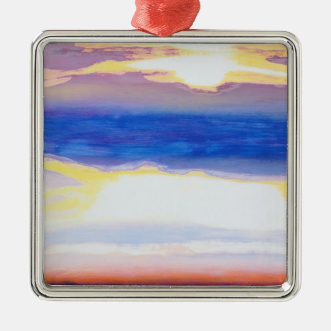 Skyscape Metal Ornament (Front)