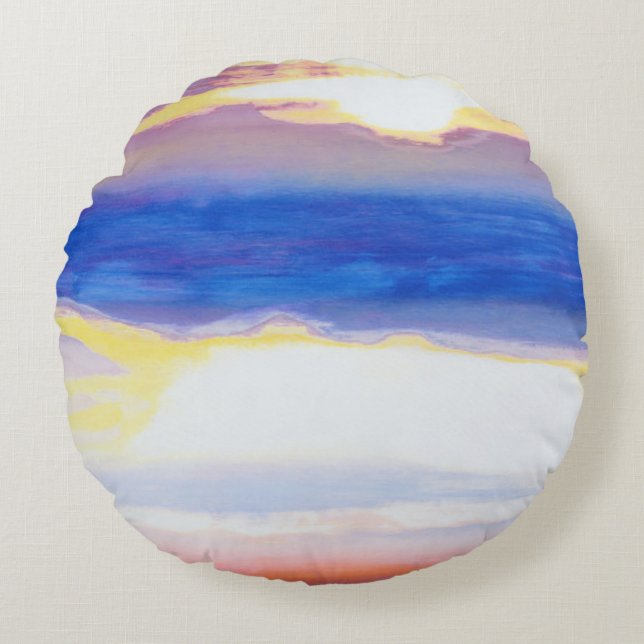 Skyscape Round Pillow (Front)