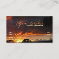 Skyscape sunset 2 Business Card
