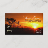 Skyscape sunset Business Card