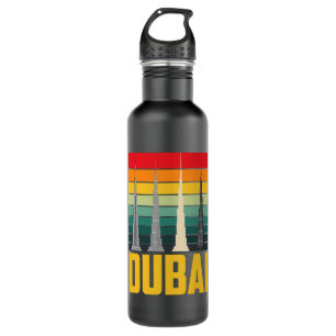 Skyscraper Burj Khalifa from Dubai in United Arab Stainless Steel Water Bottle