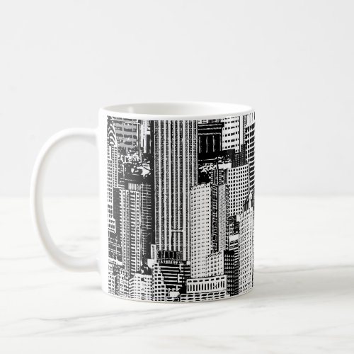 Skyscraper City Isometric Seamless Texture Coffee Mug