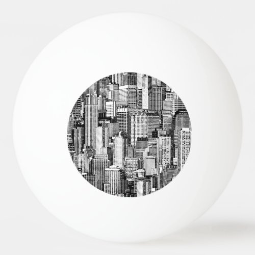 Skyscraper City Isometric Seamless Texture Ping Pong Ball