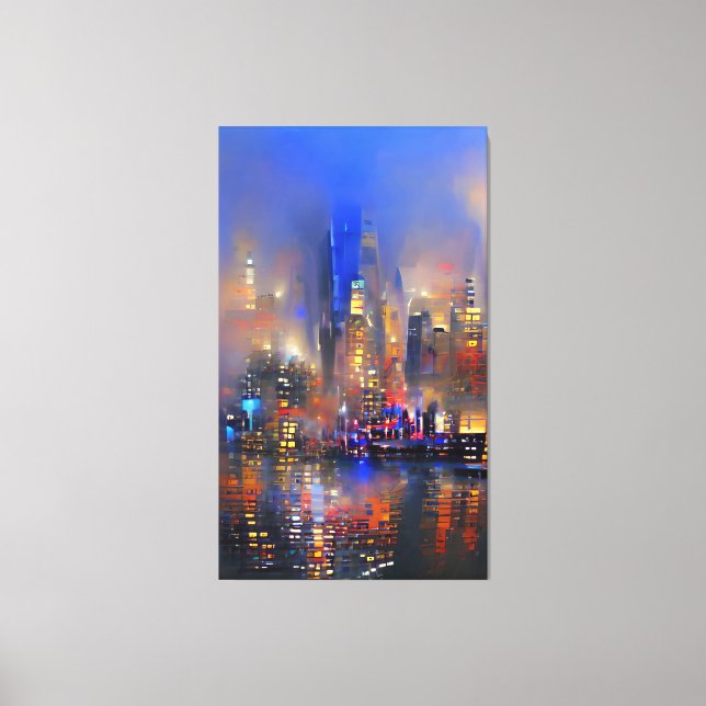 Skyscraper - Colorful Abstract Painting Canvas Pri (Front)