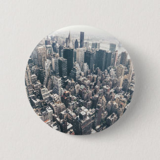 Skyscrapers and Rooftops of New York City Button