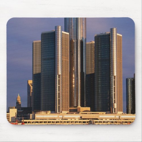 Skyscrapers by the water in Detroit 3 Mouse Pad