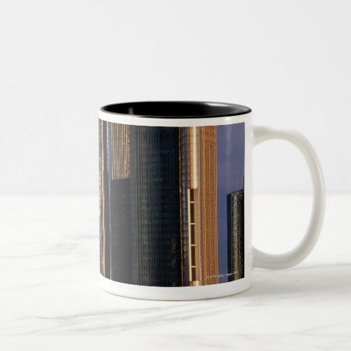 Skyscrapers by the water in Detroit 3 Two_Tone Coffee Mug