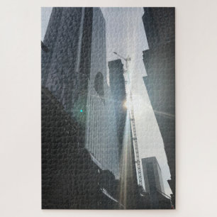 Skyscrapers Construction Crane New York City NYC Jigsaw Puzzle