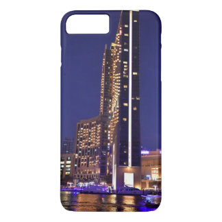 Skyscrapers in Dubai Marina at night iPhone 8 Plus/7 Plus Case