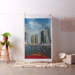 Skyscrapers in Dubai Marina Fabric