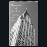 Skyscrapers of New York 2025 Calendar<br><div class="desc">Beautiful long-form calendar for 2025 featuring photographs by Liza Dey of some of New York City's most striking and famous skyscrapers.  Perfect for architecture buffs,  photography fans or anyone who loves New York City or its history!</div>