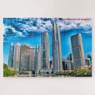Skyscrapers Singapore Skyline . Jigsaw Puzzle