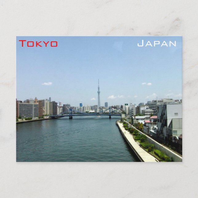 Skytree and Tokyo Postcard (Front)