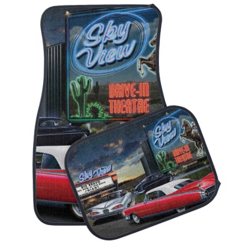 Skyview Drive In 2 Car Mat