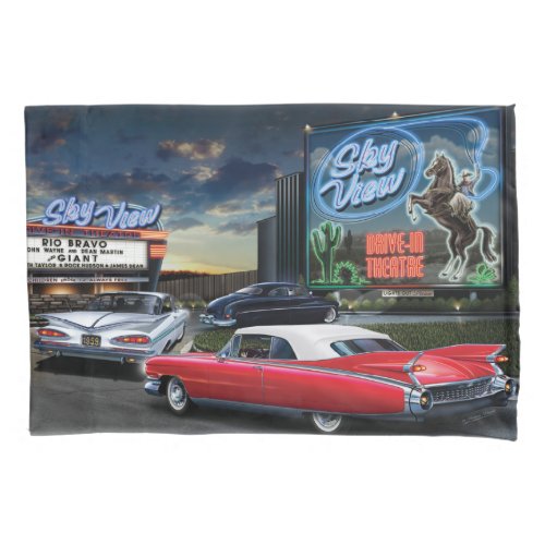 Skyview Drive In 2 Pillowcase