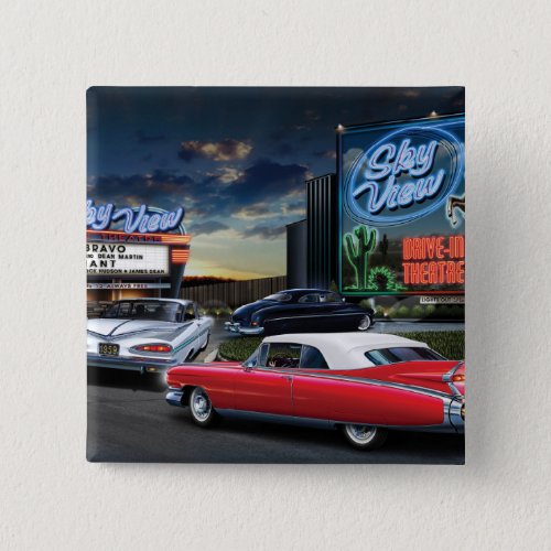 Skyview Drive In 2 Pinback Button