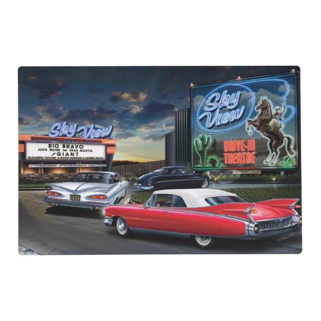 Skyview Drive In 2 Placemat (Front)