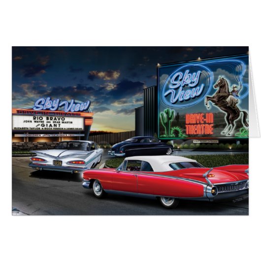 Skyview Drive In Cards (Front Horizontal)