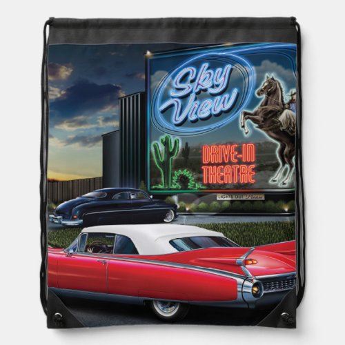 Skyview Drive In Drawstring Bag