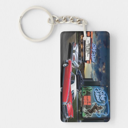 Skyview Drive In Keychain