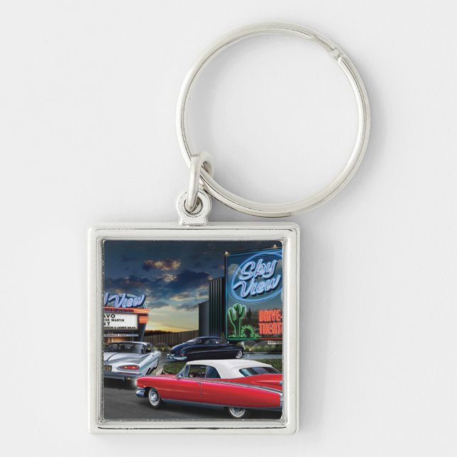 Skyview Drive In Keychain (Front)