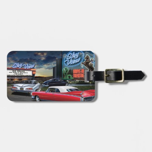 Skyview Drive In Luggage Tag