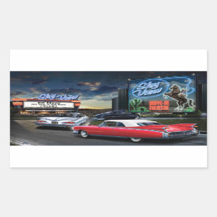 Skyview Drive In Rectangular Sticker