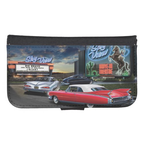 Skyview Drive In Wallet Phone Case For Samsung Galaxy S4